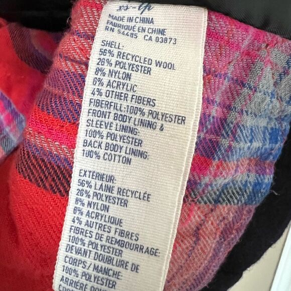 American Eagle Navy Wool Blend Academia Peacoat - Picture 5 of 6